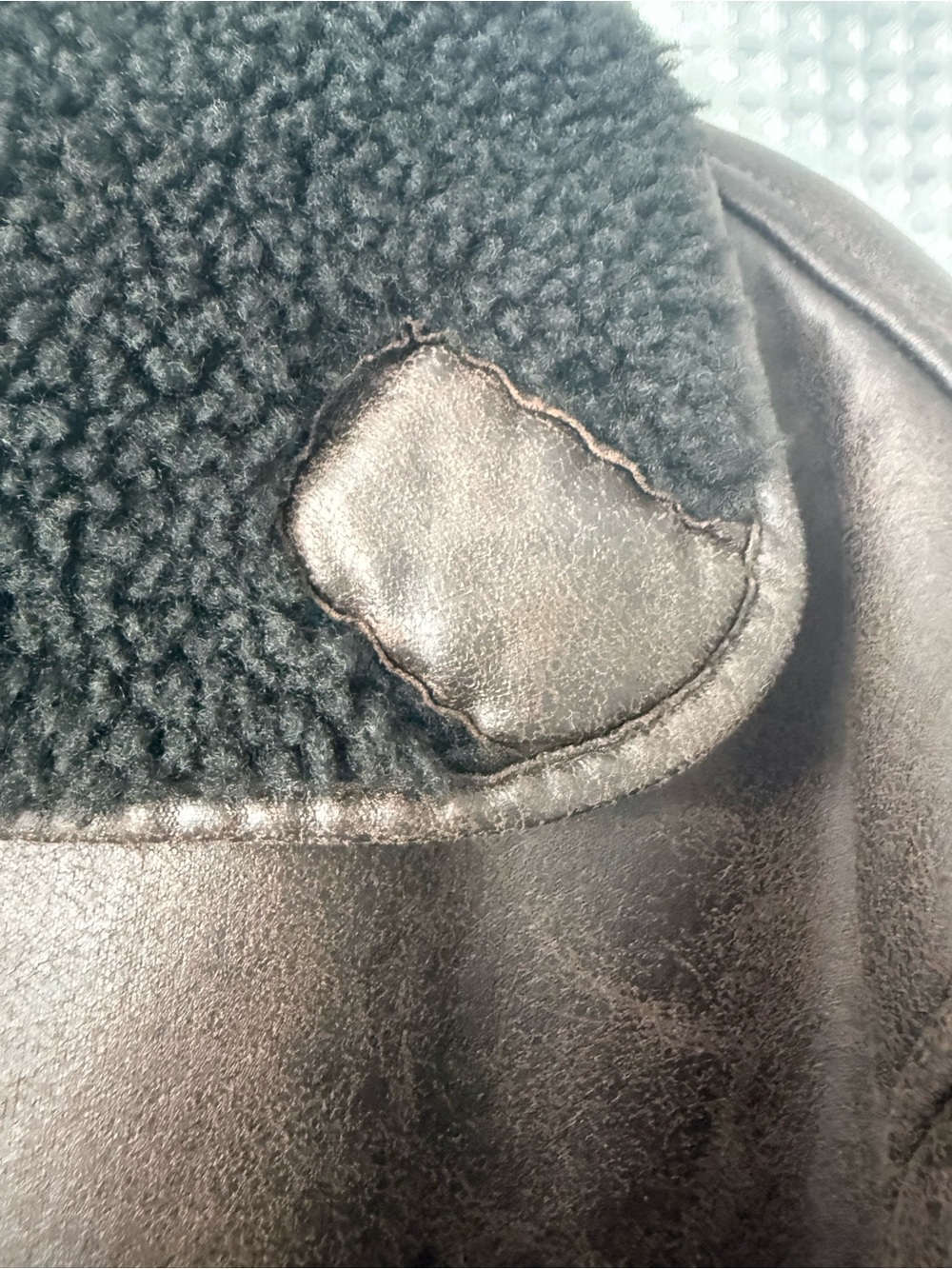Pilcro Faux Shearling Cocoon Coat - Picture 10 of 13